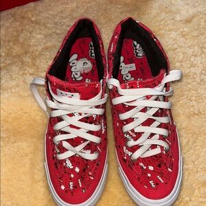 Nike Women's Red Graphic Sneakers